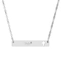 DeeLuxe & Co. Engraved Cross Bar Necklace | DeeLuxe & Co.