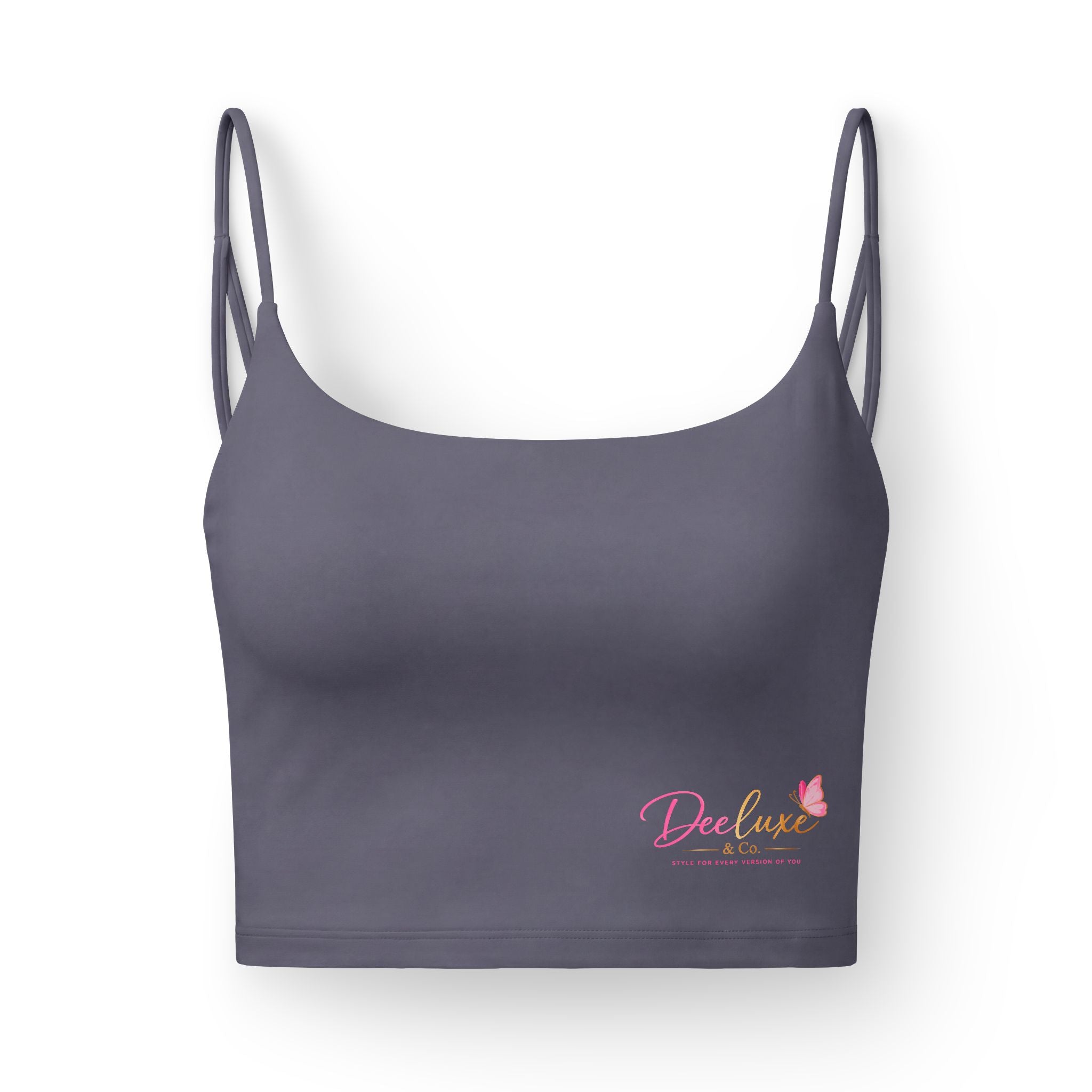 DeeLuxe & Co. Pink Logo Bralette — view 2 | DeeLuxe & Co.