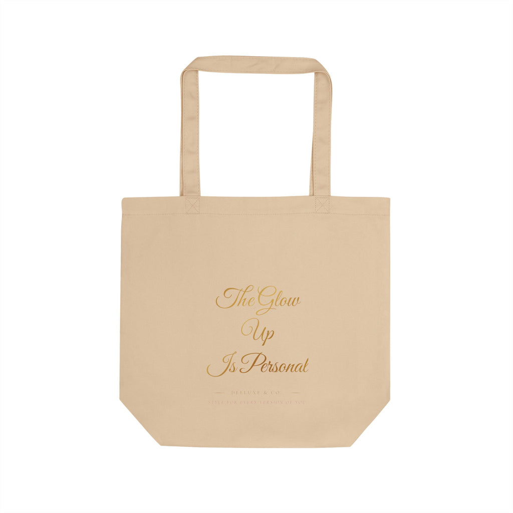 DeeLuxe & Co. Pink Script Logo Tote Bag — view 2 | DeeLuxe & Co.
