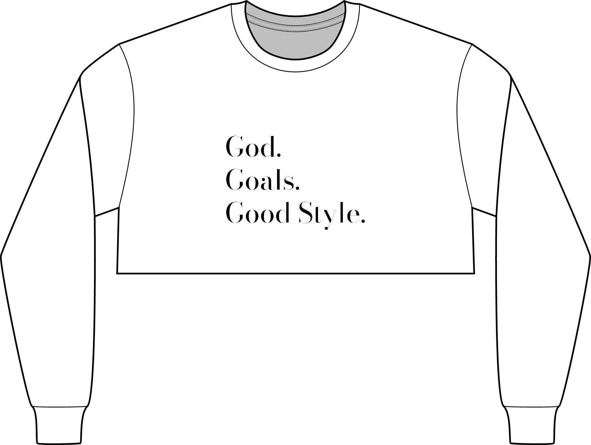 GGG Crop Long Sleeve Tee