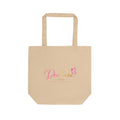 DeeLuxe & Co. Pink Script Logo Tote Bag | DeeLuxe & Co.