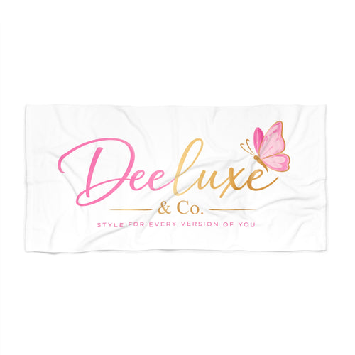 DeeLuxe & Co. Butterfly Logo Beach Towel | DeeLuxe & Co.