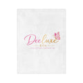 DeeLuxe & Co. Butterfly Logo Throw Blanket | DeeLuxe & Co.