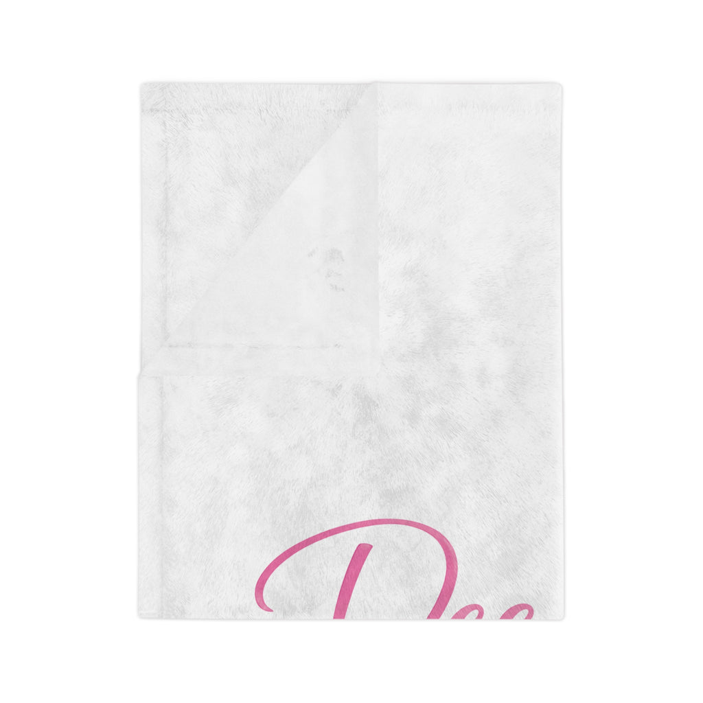 DeeLuxe & Co. Butterfly Logo Throw Blanket — view 3 | DeeLuxe & Co.
