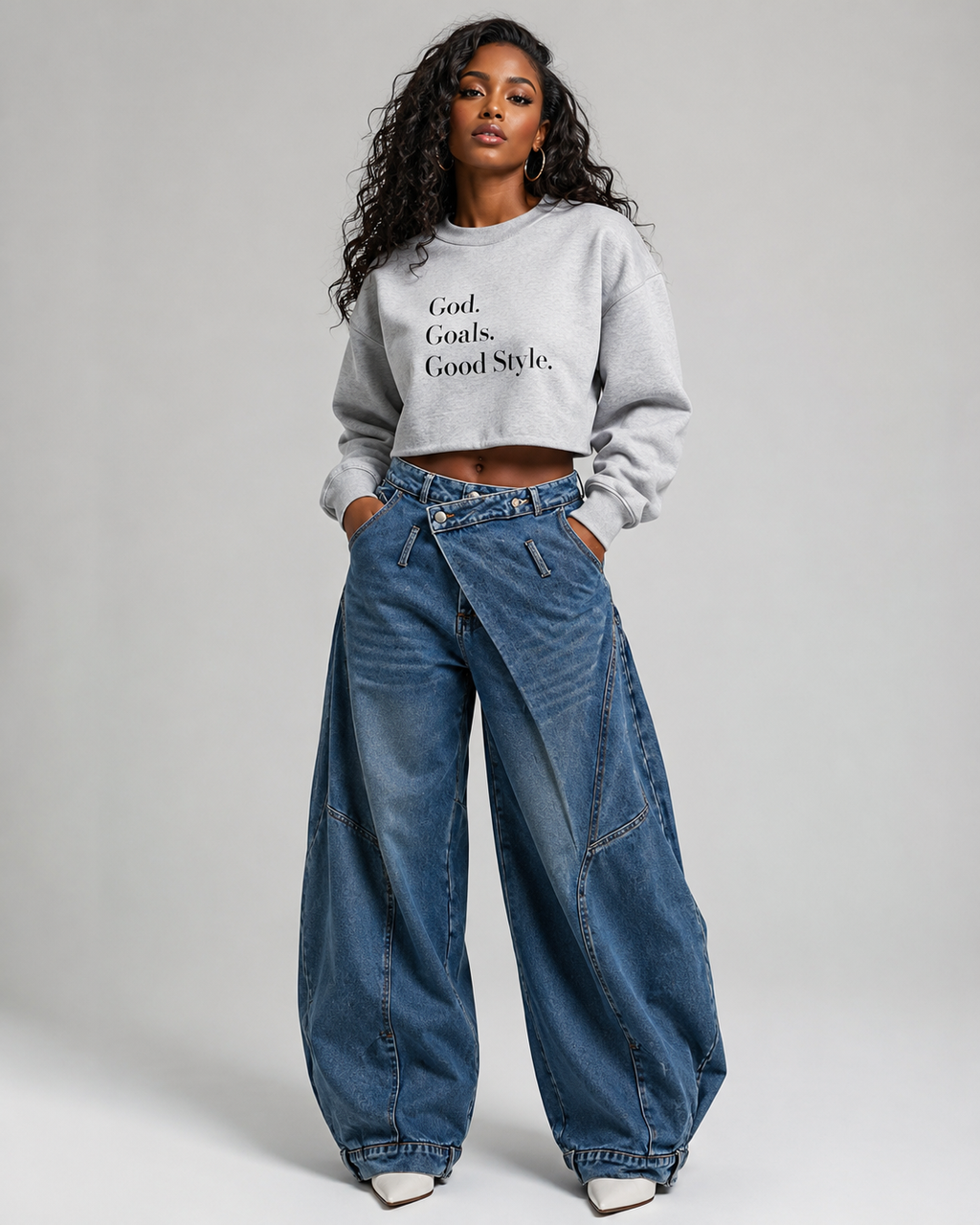 GGG Crop Long Sleeve Tee
