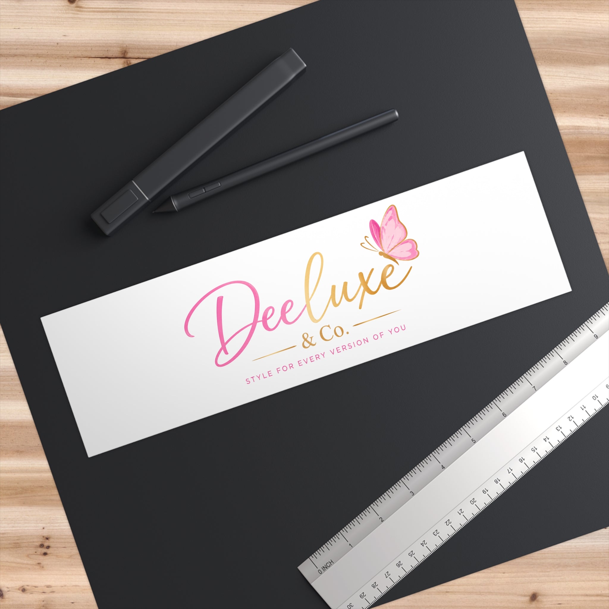 DeeLuxe & Co. Butterfly Bumper Sticker — view 3 | DeeLuxe & Co.