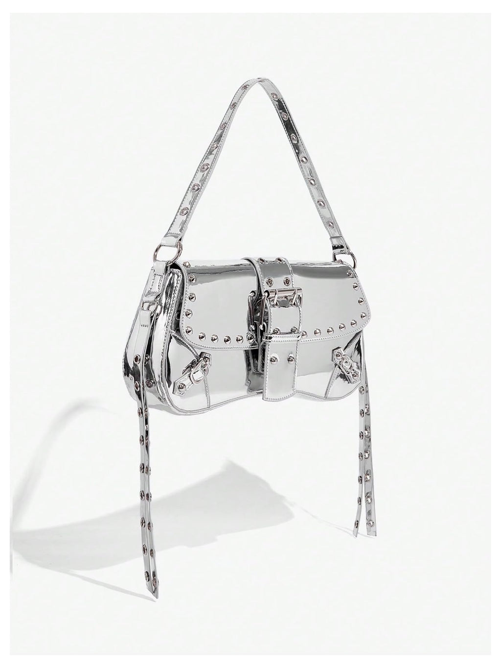 Leather Studded Mini Purse