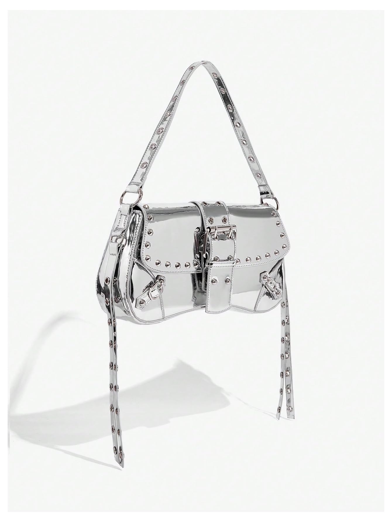 Leather Studded Mini Purse