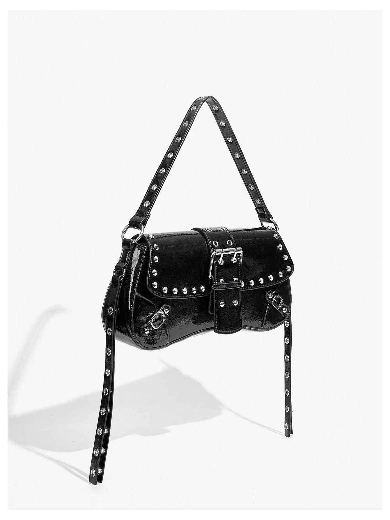 Leather Studded Mini Purse