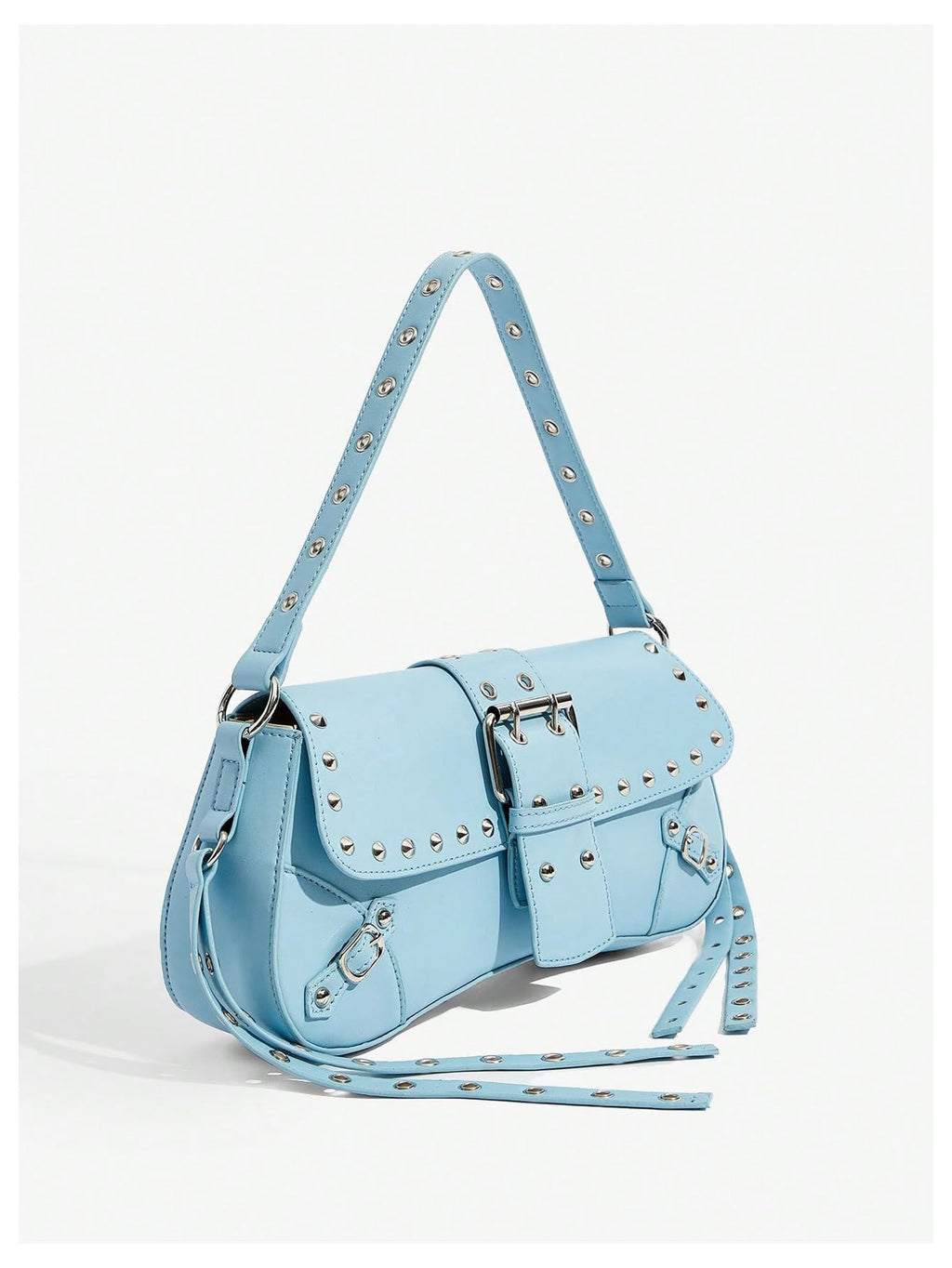 Leather Studded Mini Purse