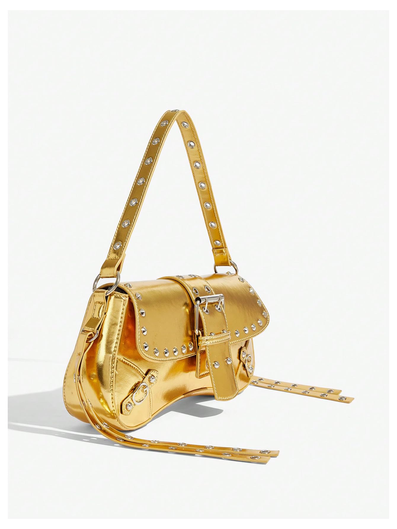 Leather Studded Mini Purse