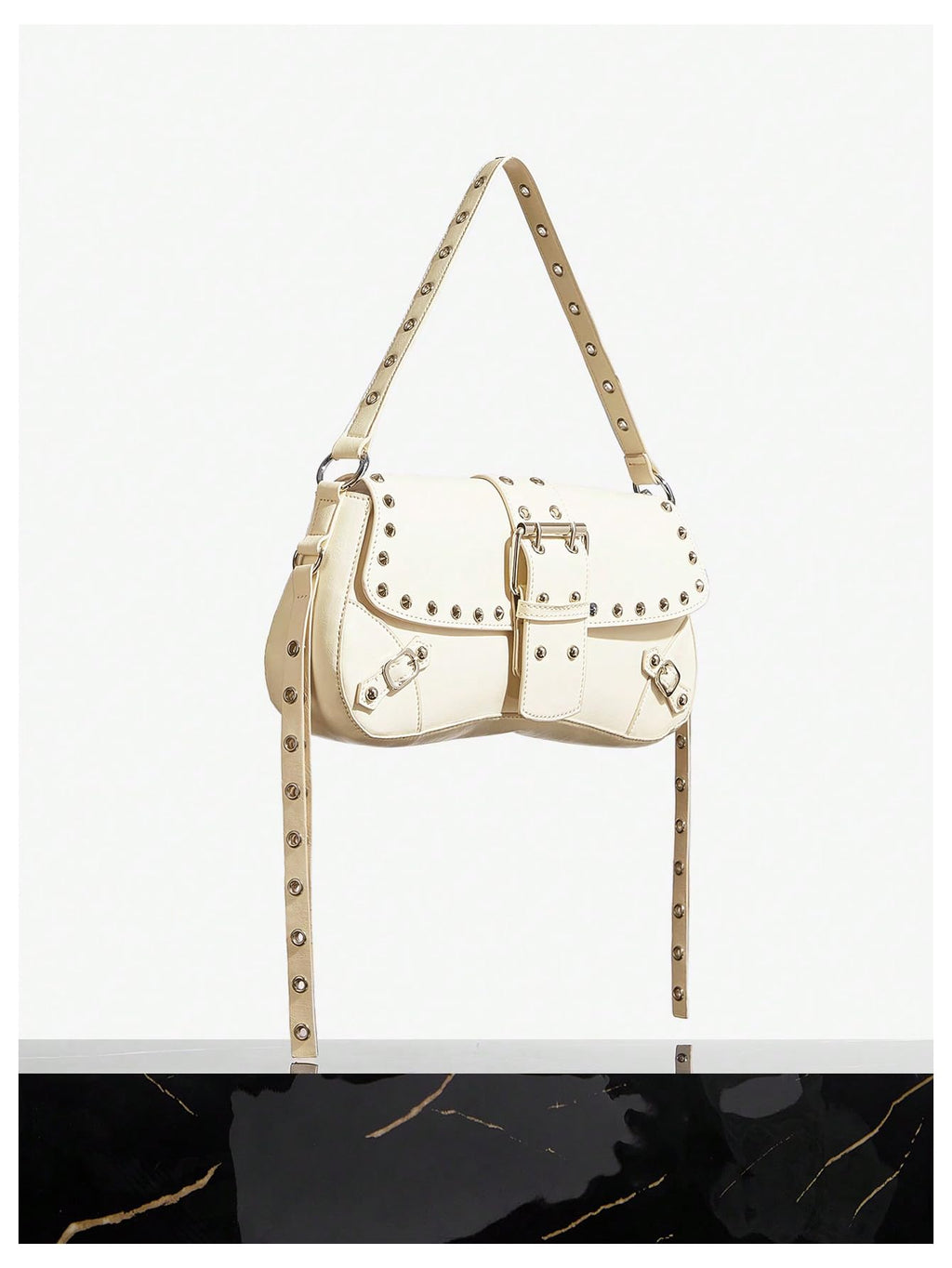 Leather Studded Mini Purse