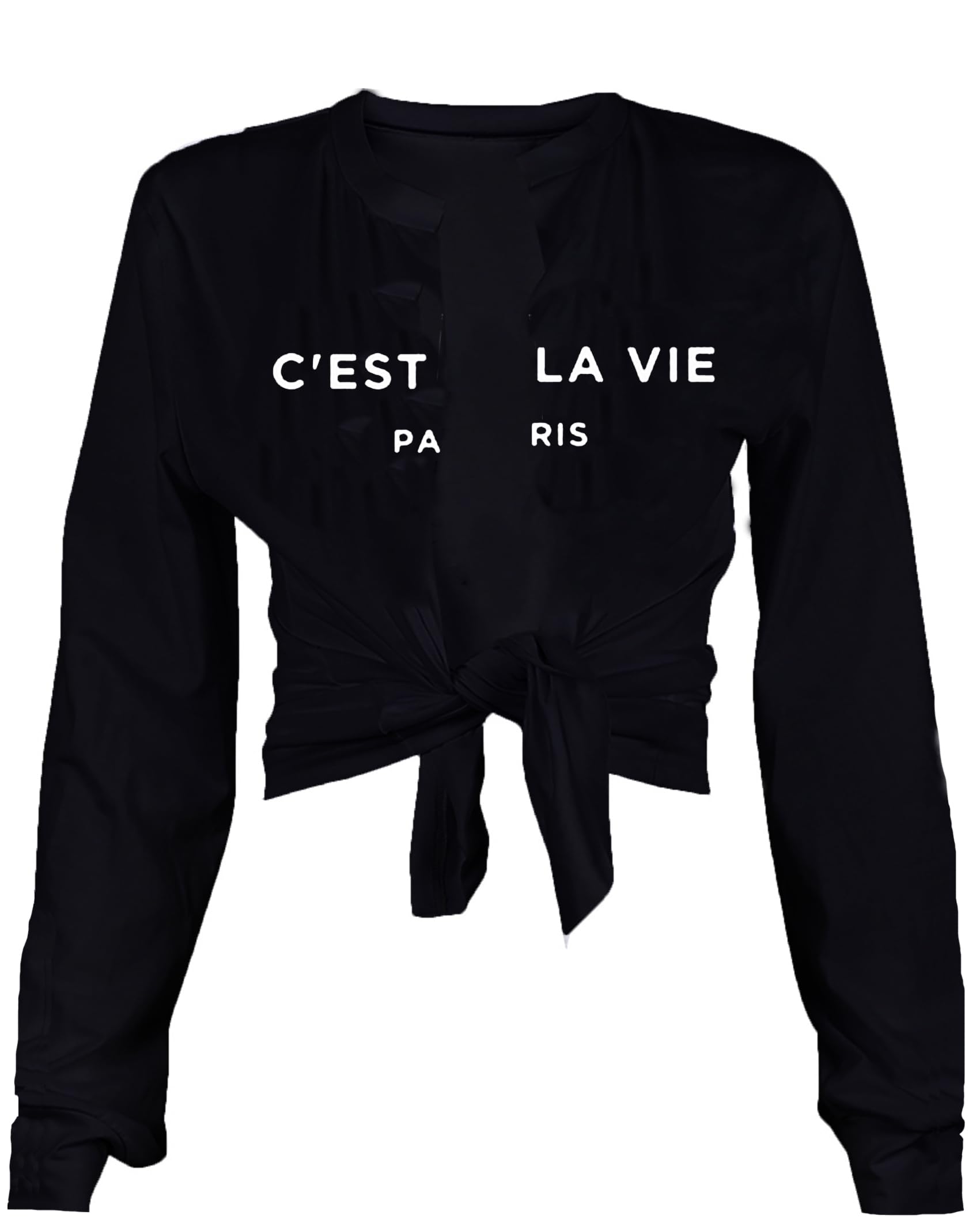 Tie Front Crop Top
