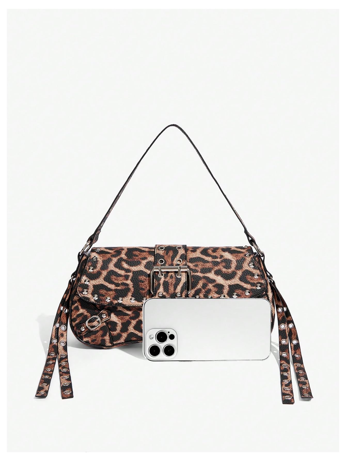 Leather Studded Mini Purse