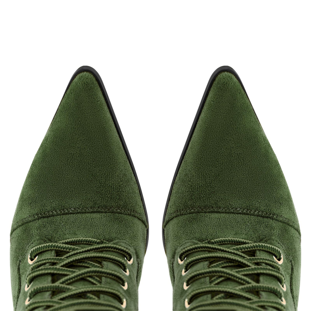 Women's Double Lace Pointed Toe Stilettos
