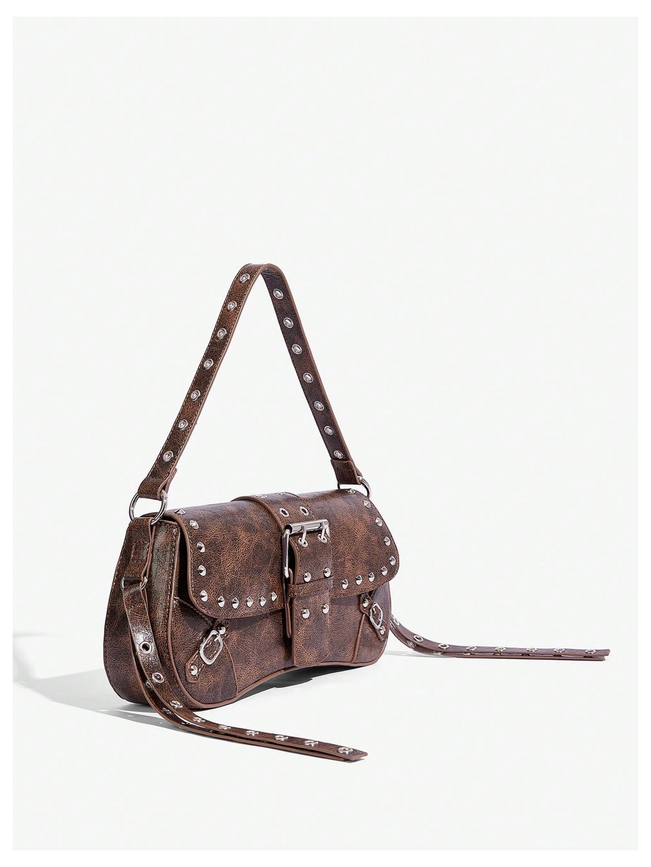 Leather Studded Mini Purse
