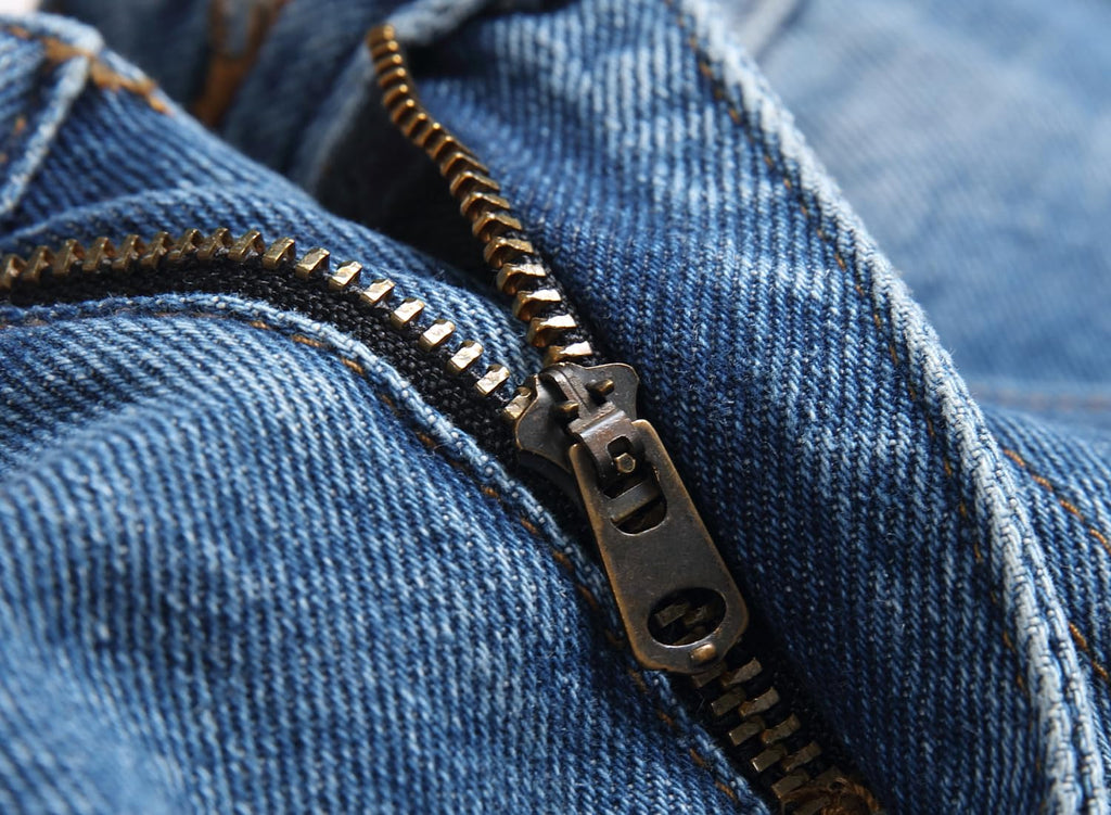 Men's Ripped Regular Straight Leg Fit Jeans — view 70 | DeeLuxe & Co.