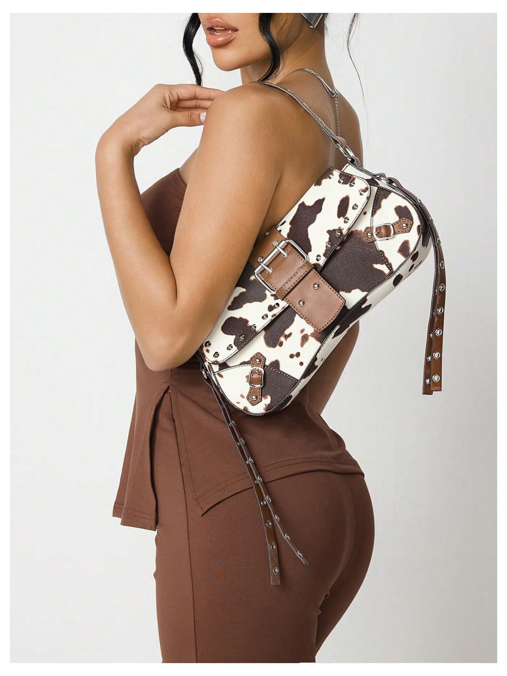 Leather Studded Mini Purse