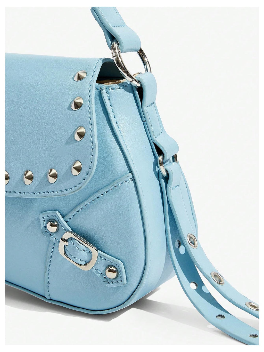 Leather Studded Mini Purse