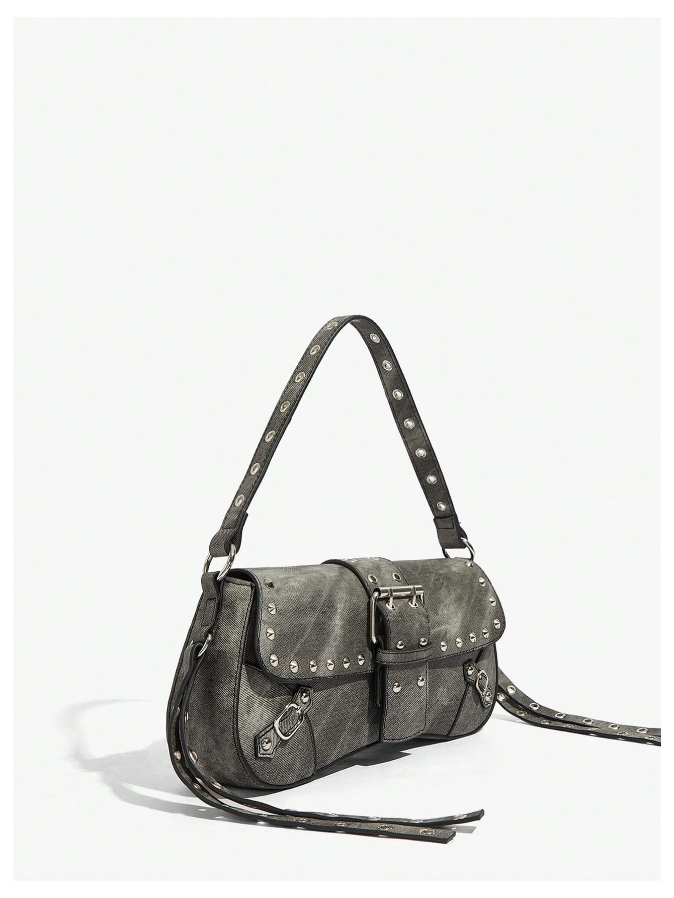 Leather Studded Mini Purse