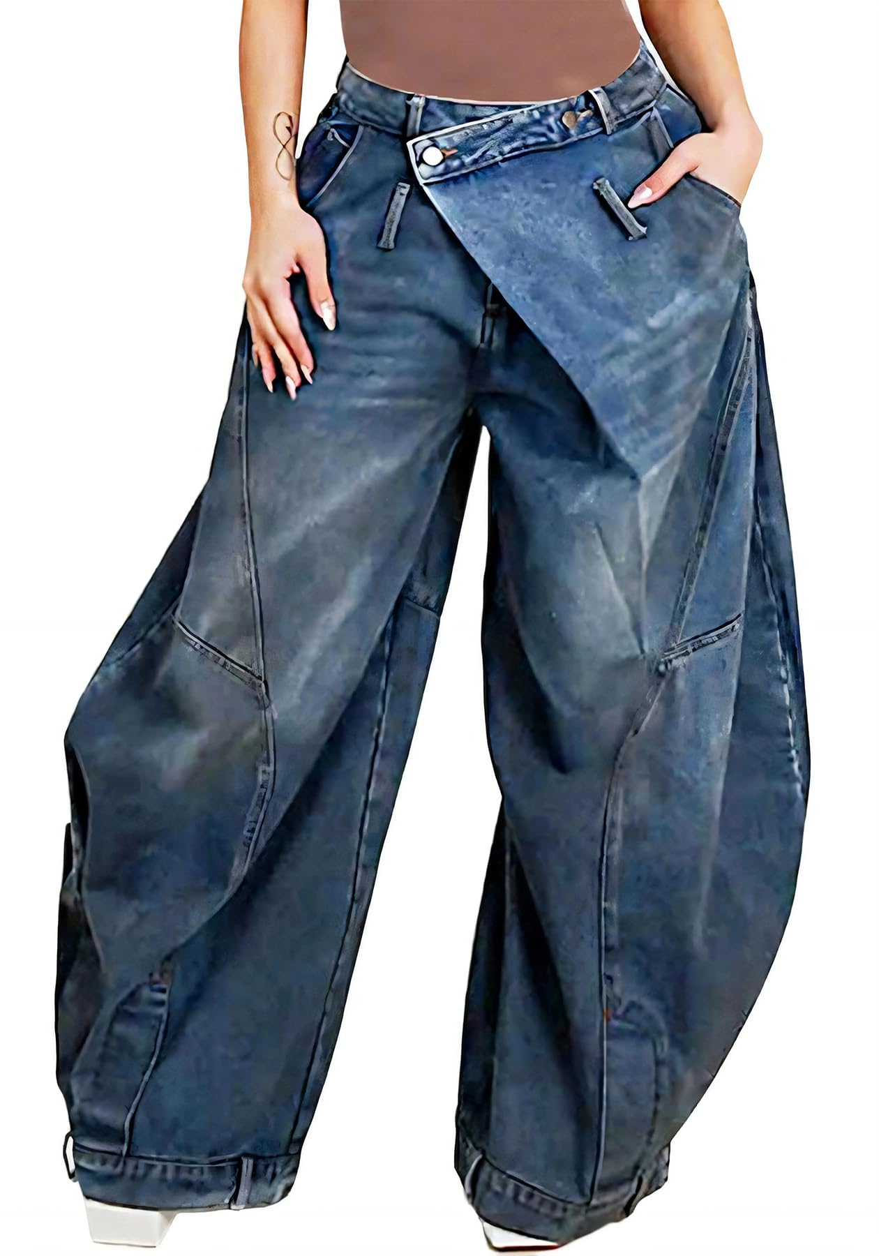 Baggy High Waisted Boyfriend Denim Jeans