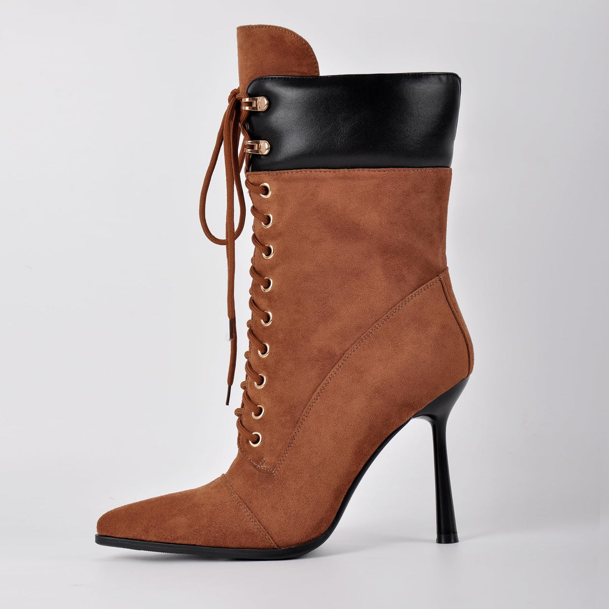 Women's Double Lace Pointed Toe Stilettos