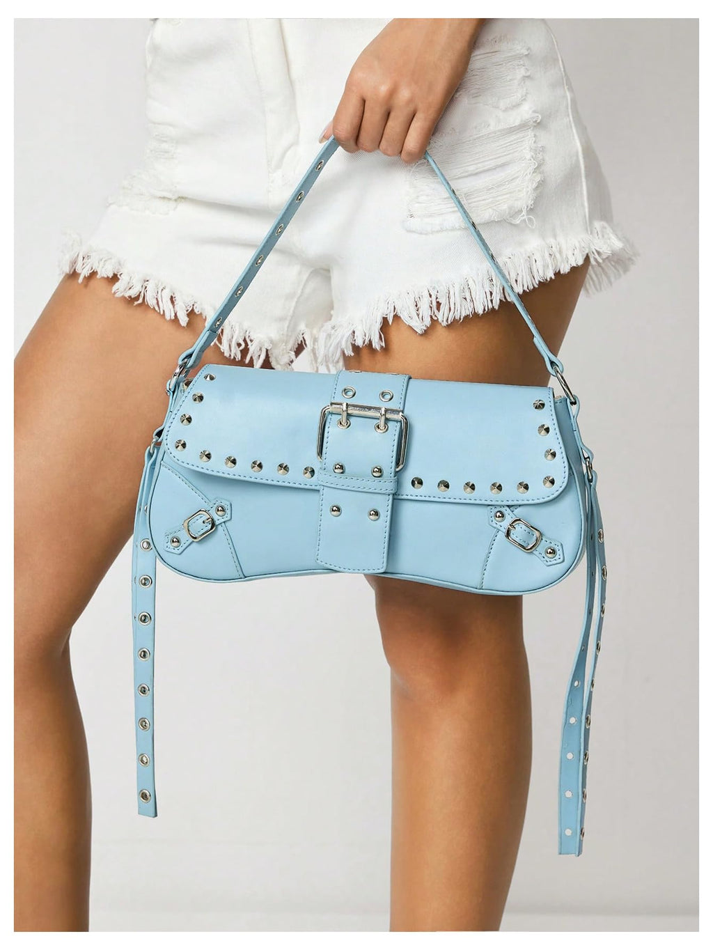 Leather Studded Mini Purse