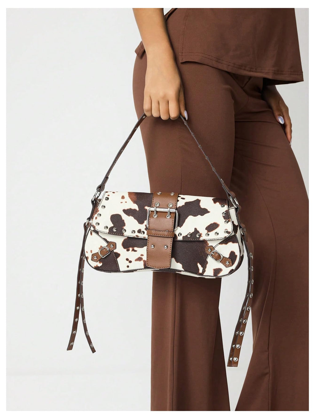 Leather Studded Mini Purse