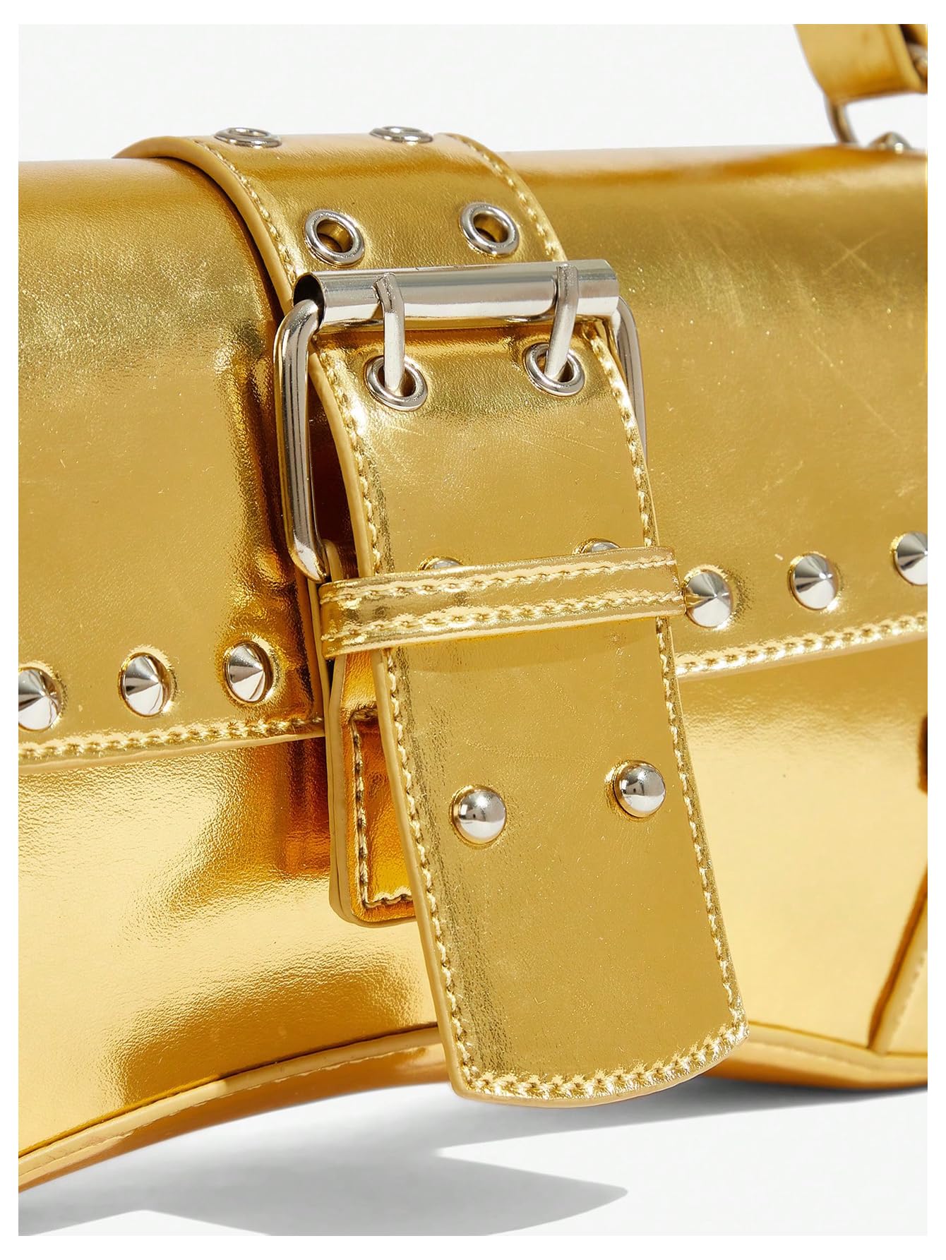 Leather Studded Mini Purse