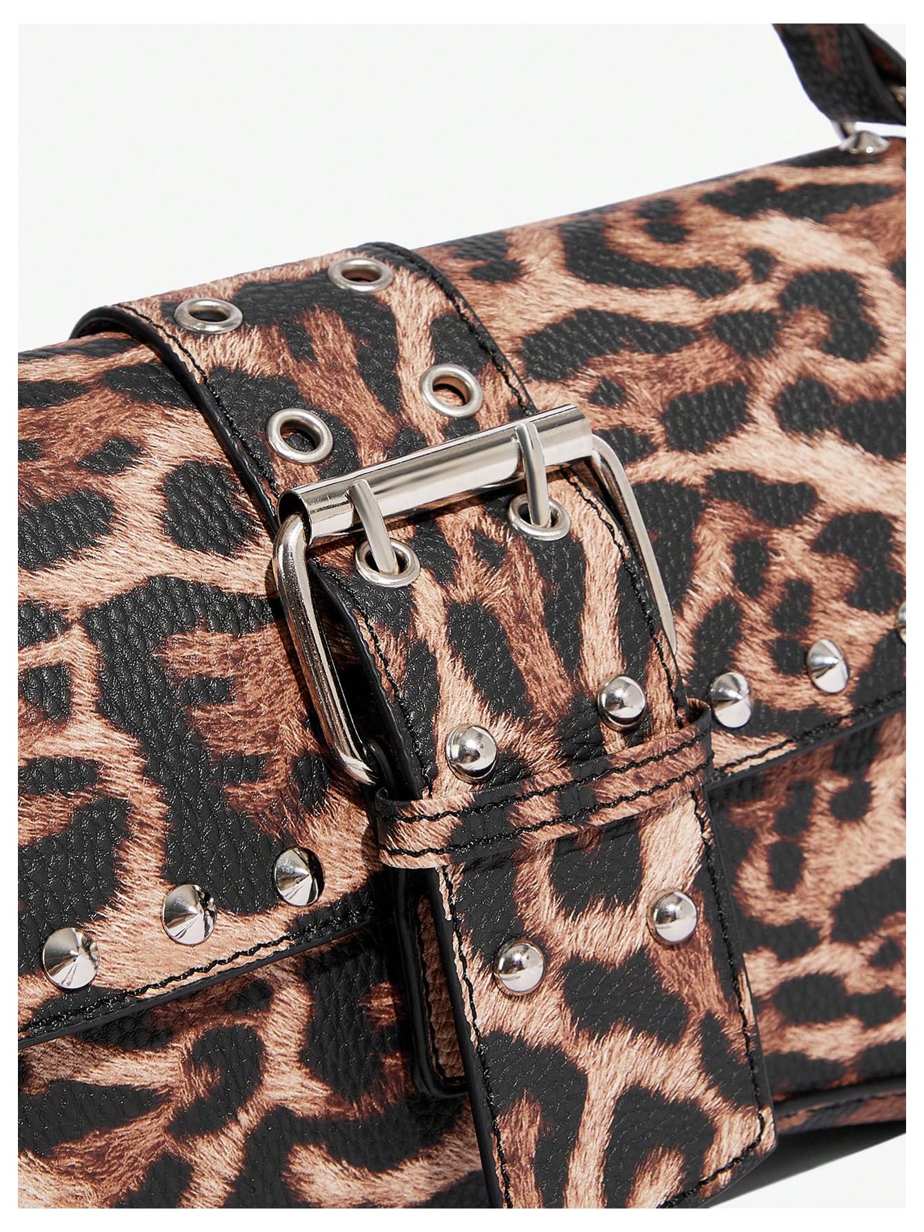 Leather Studded Mini Purse