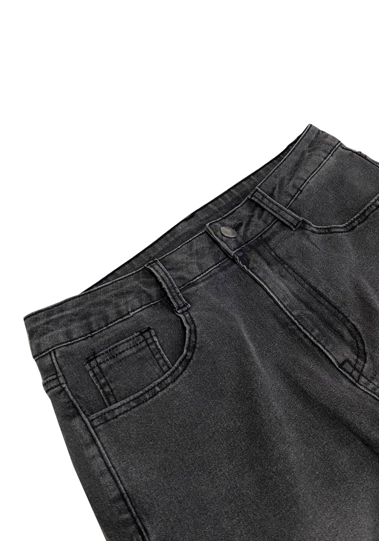 Women's High Waisted Cargo Jeans Straight Wide Leg