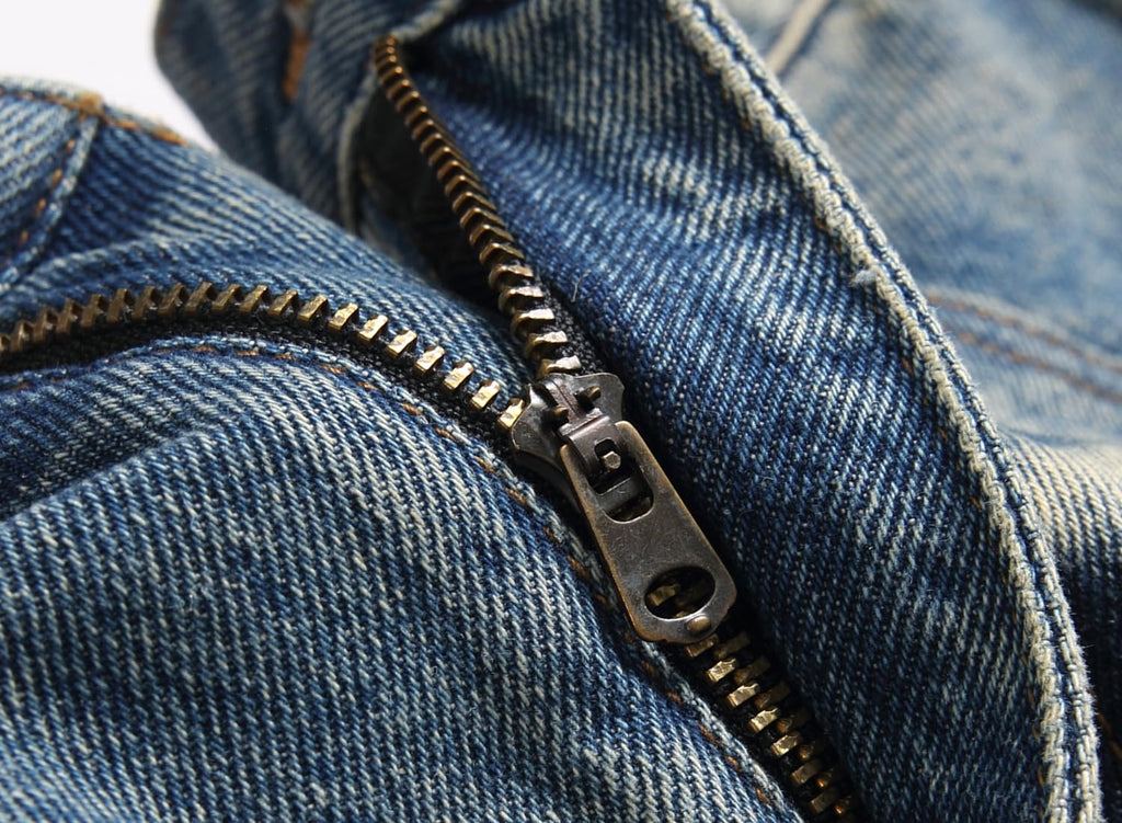 Men's Ripped Regular Straight Leg Fit Jeans — view 93 | DeeLuxe & Co.