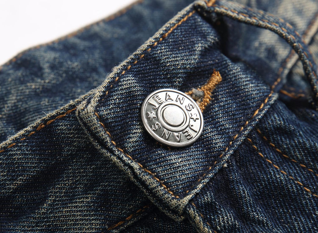 Men's Ripped Regular Straight Leg Fit Jeans — view 78 | DeeLuxe & Co.