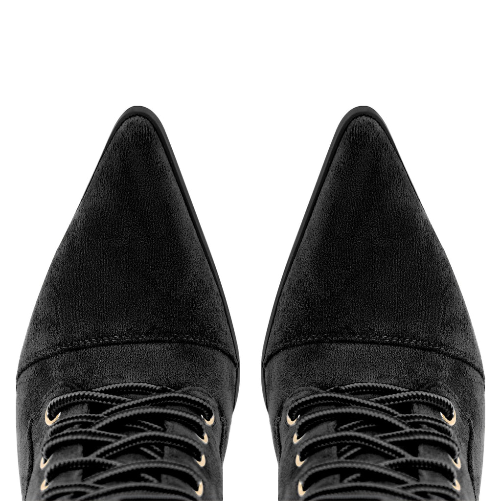 Women's Double Lace Pointed Toe Stilettos