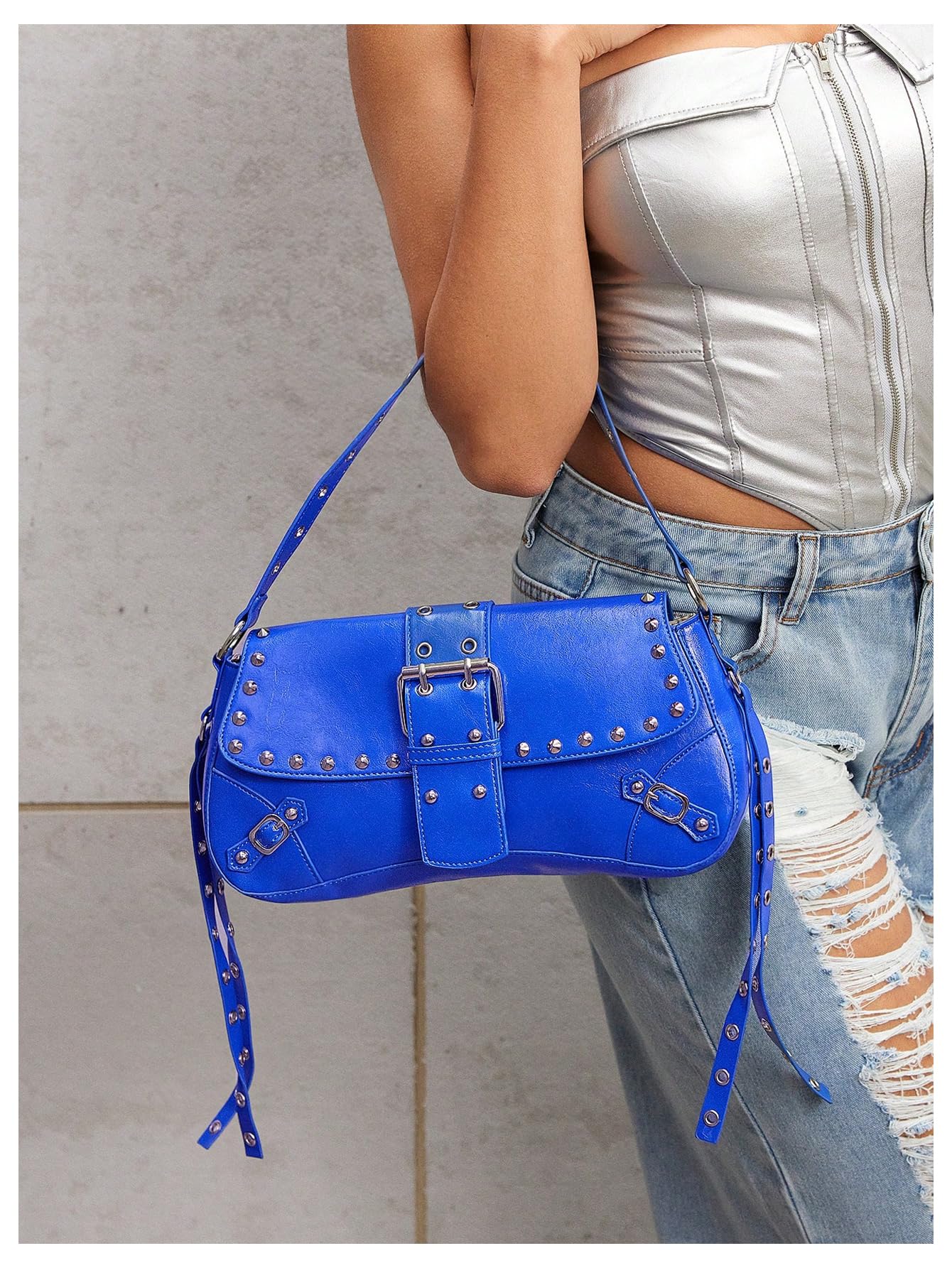 Leather Studded Mini Purse