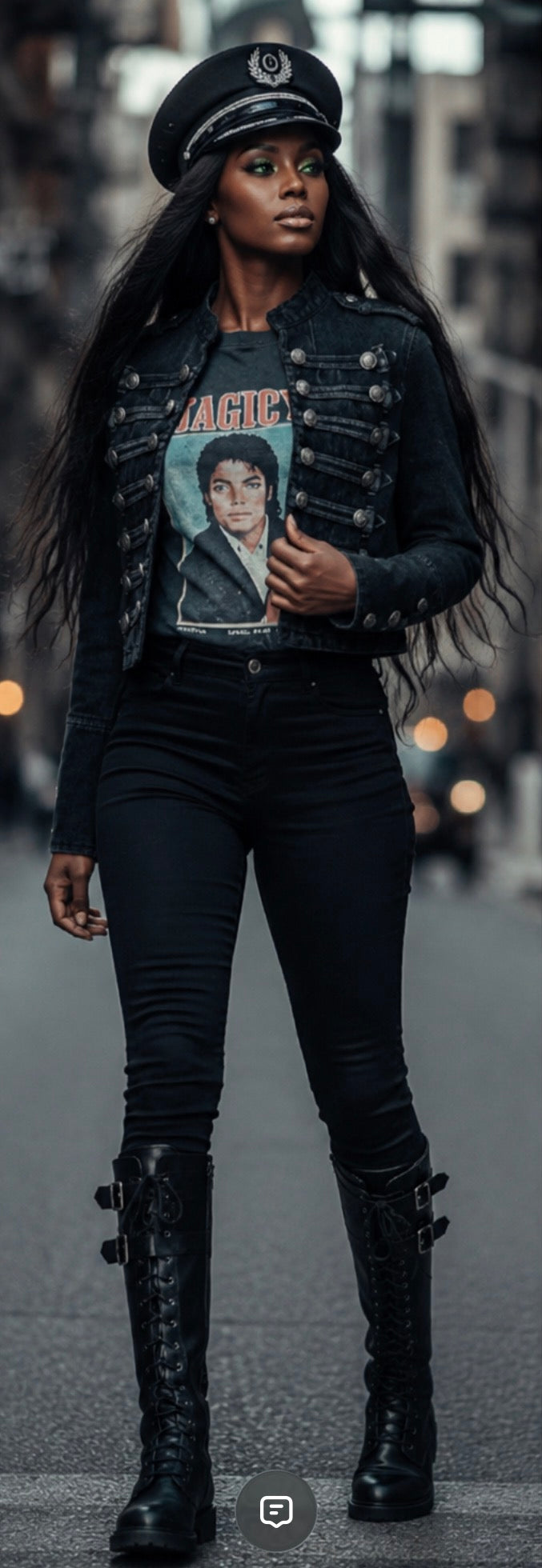Streetwear “Michael Jackson” Inspired 2026 Denim Jacket — view 2 | DeeLuxe & Co.
