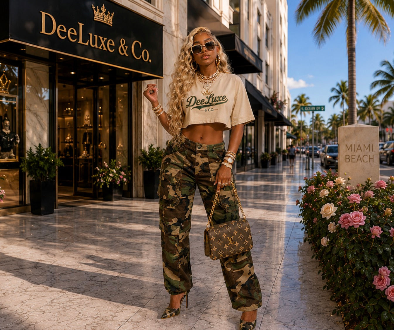 Cargo High Waisted Jeans