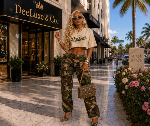 Cargo High Waisted Jeans
