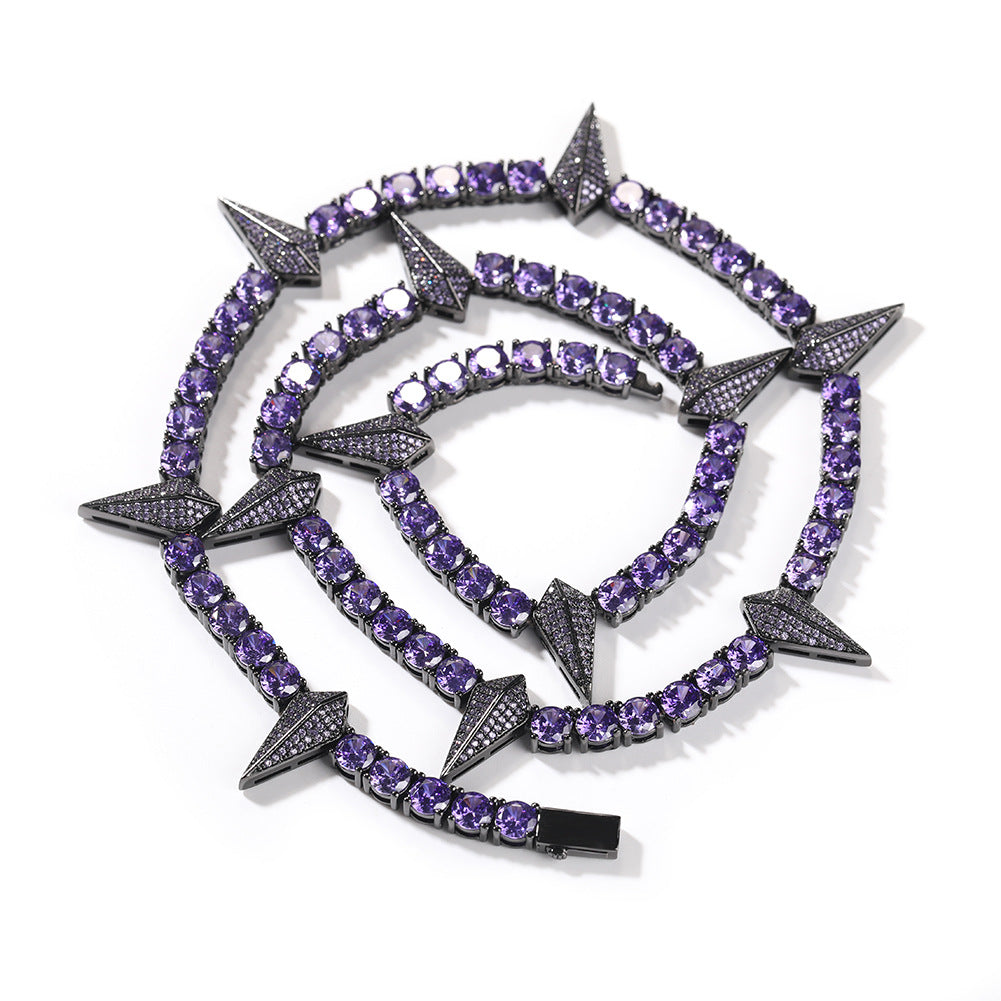 Hip-hop Black Panther zircon tennis chain — view 10 | DeeLuxe & Co.