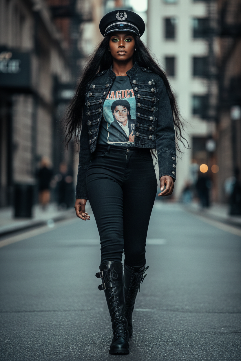 Streetwear “Michael Jackson” Inspired 2026 Denim Jacket | DeeLuxe & Co.