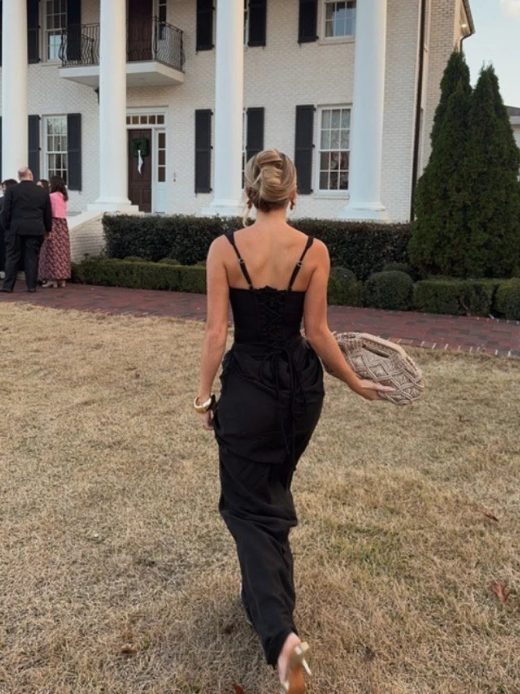 Corset Evening Maxi Dress — view 10 | DeeLuxe & Co.